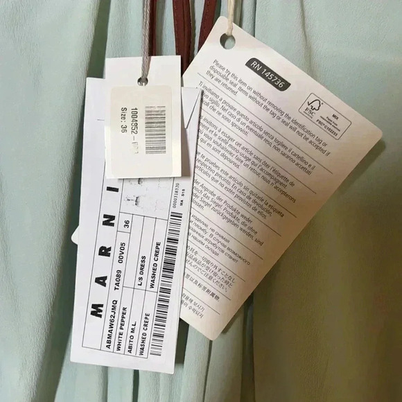 Marni Dress SZ 4 Blue long sleeve dress - Picture 7 of 10